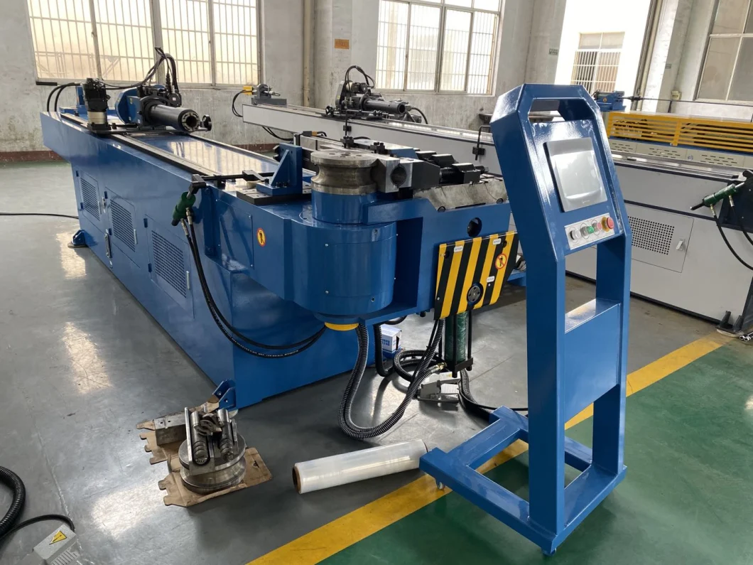 Hydraulic CNC Pipe Bender, Wheel Barrow Full Automatic Pipe Bending Machine for Solid Bar, Tube Bending Machine (GM-76CNC-2A-1S)