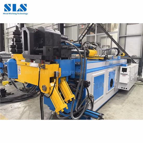 Dobrador de rolamento de pressão de tubo de aço quadrado redondo hidráulico elétrico, máquina automática de dobra de tubo CNC de mandril para estrutura de móveis, tubos de exaustão de óleo automotivo